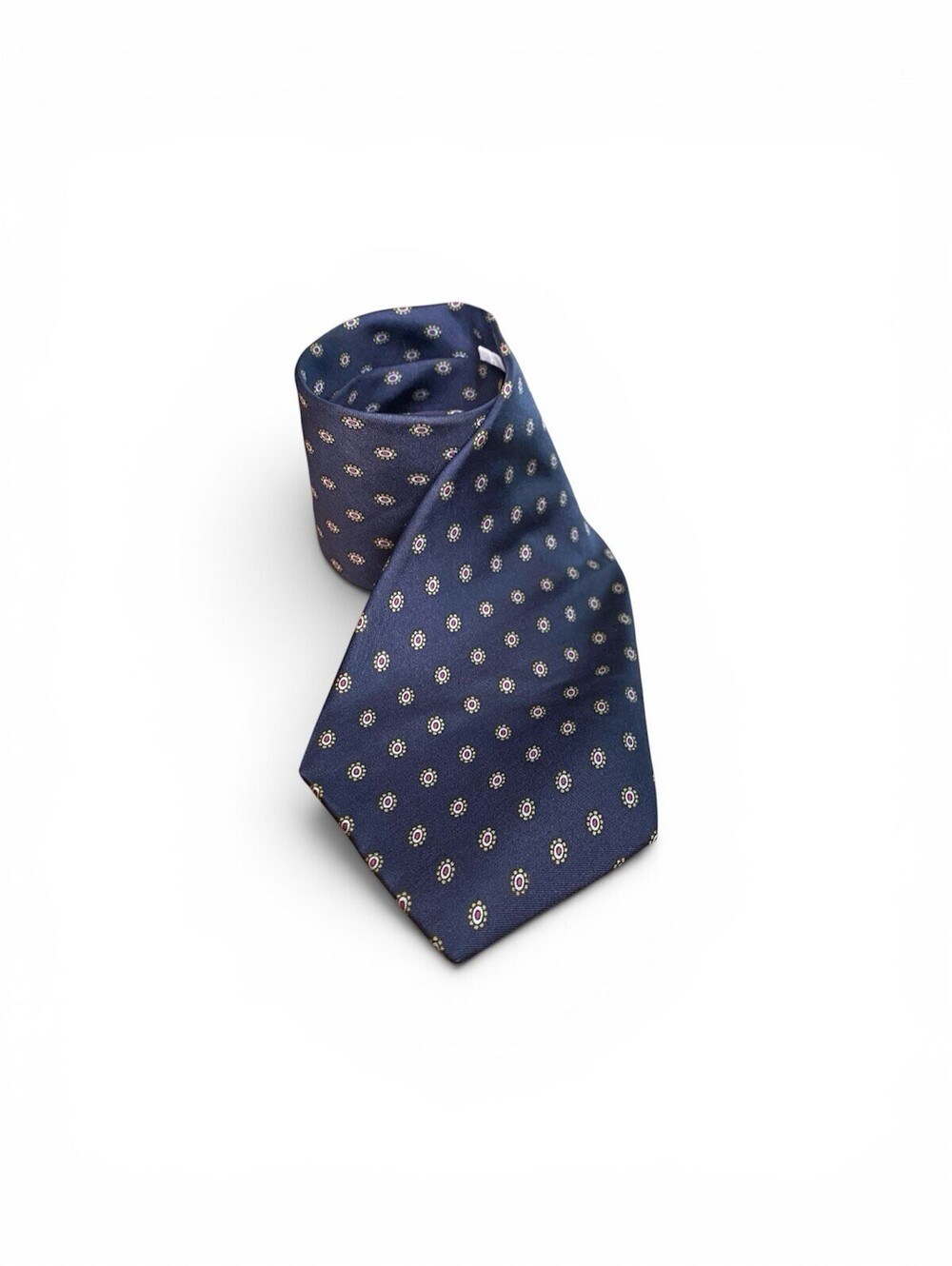Yves Saint Laurent Neck Tie Vintage 100% Imported Silk Geometric Print